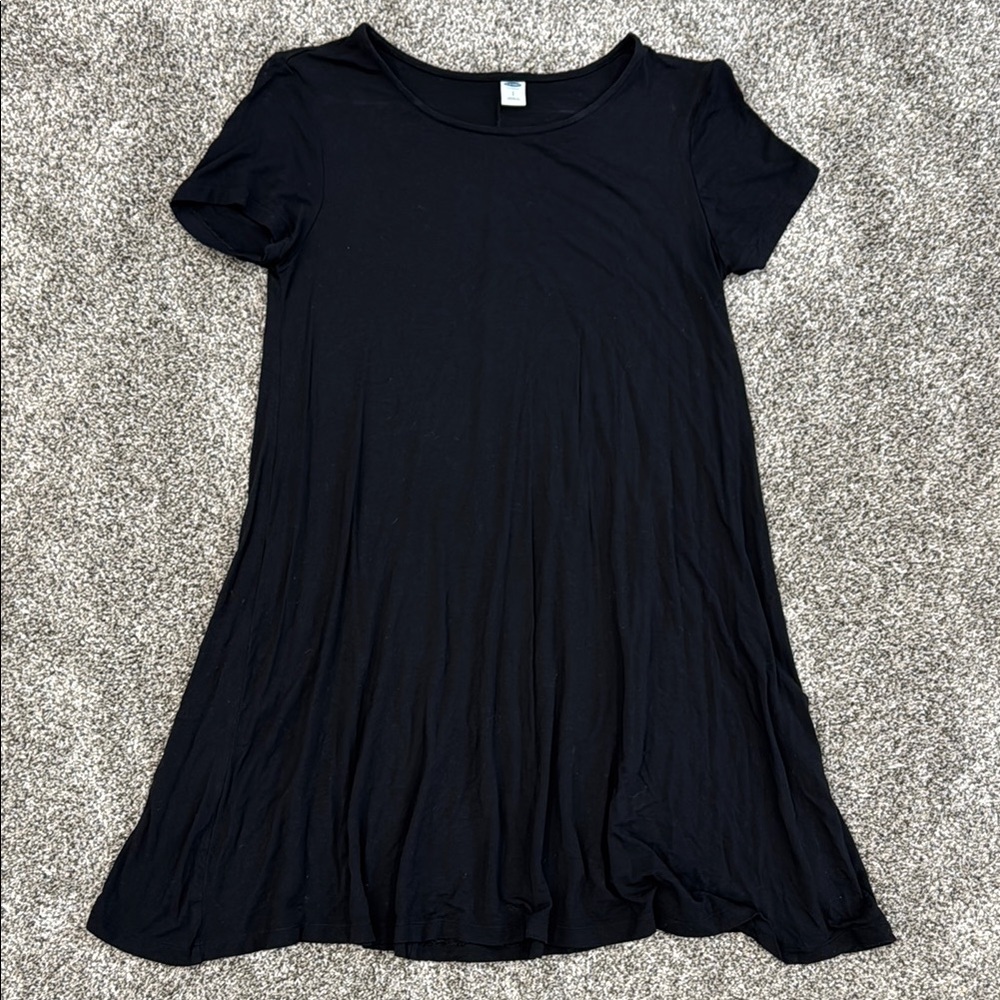 Old Navy Black T-shirt Dress ~ Women's Size Small